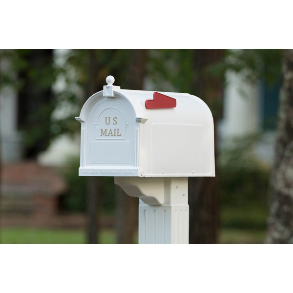 Postal Pro Mailboxes Craftsman Plastic Post Mounted Mailbox & Reviews